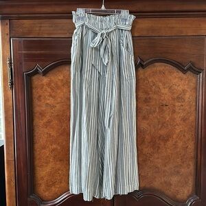 American Eagle Pinstripe Wide Leg Pants